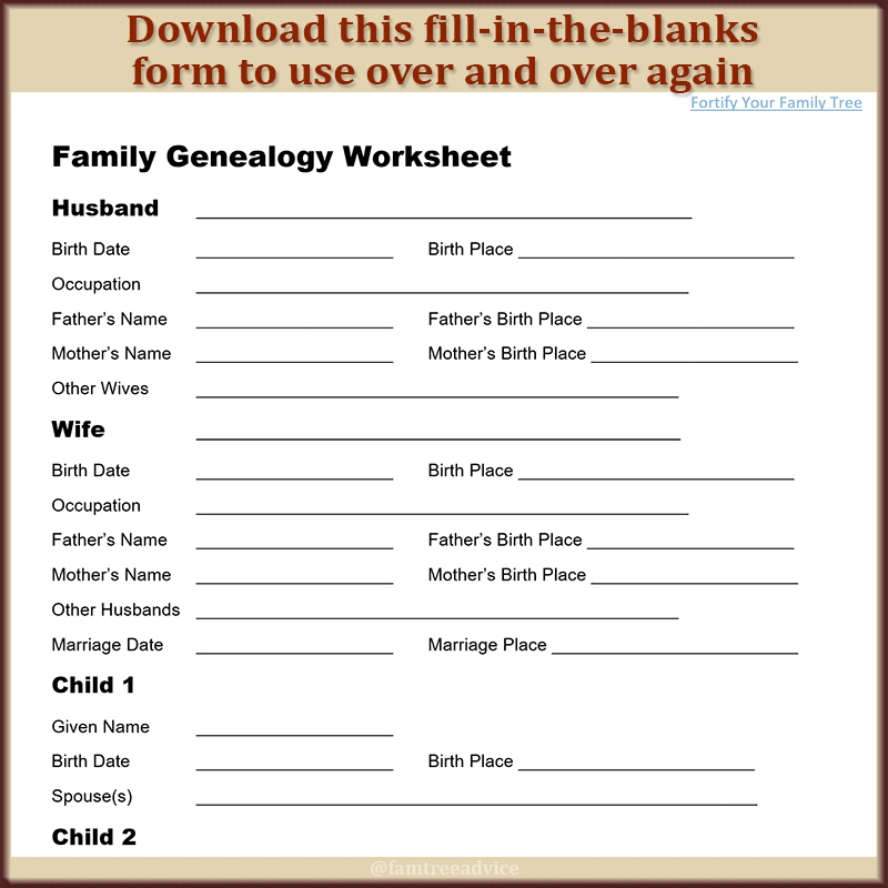 21 Printable Genealogy Chart Template Forms Fillable Samples In 
