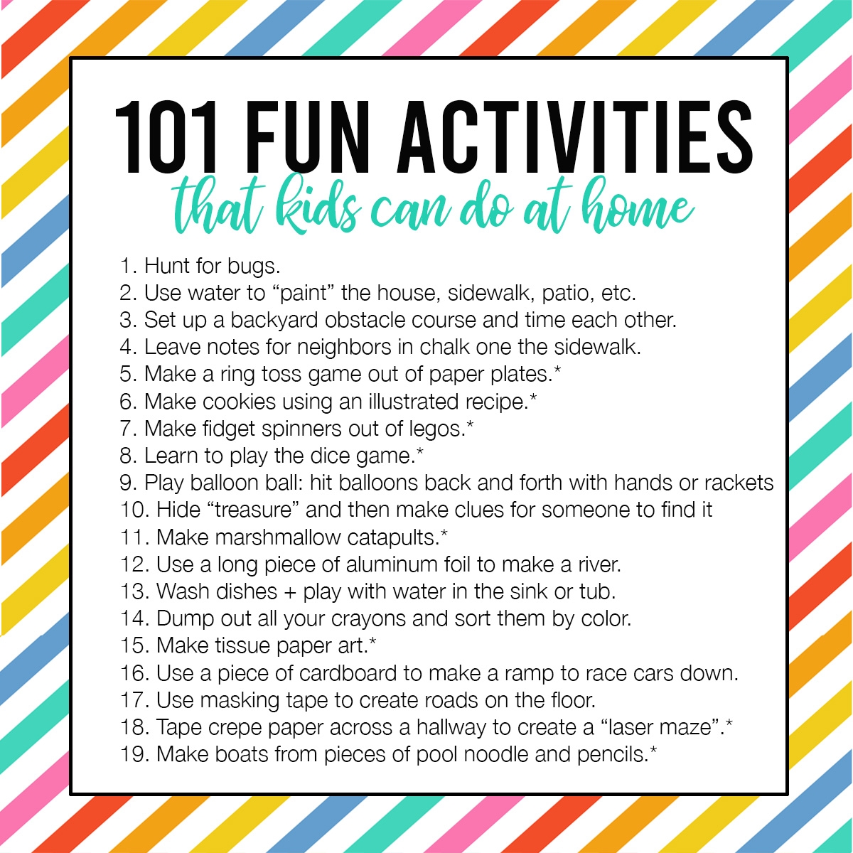 free printable activities for kids to do at home