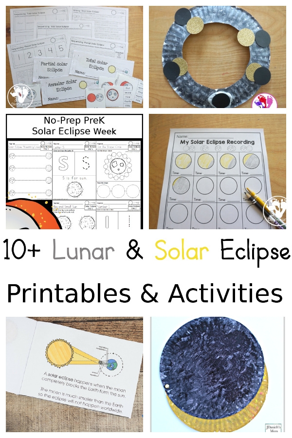 solar eclipse crafts for kids free printable