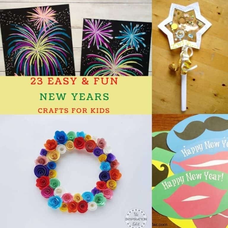 23 Easy And Fun Celebratory New Years Crafts For Kids