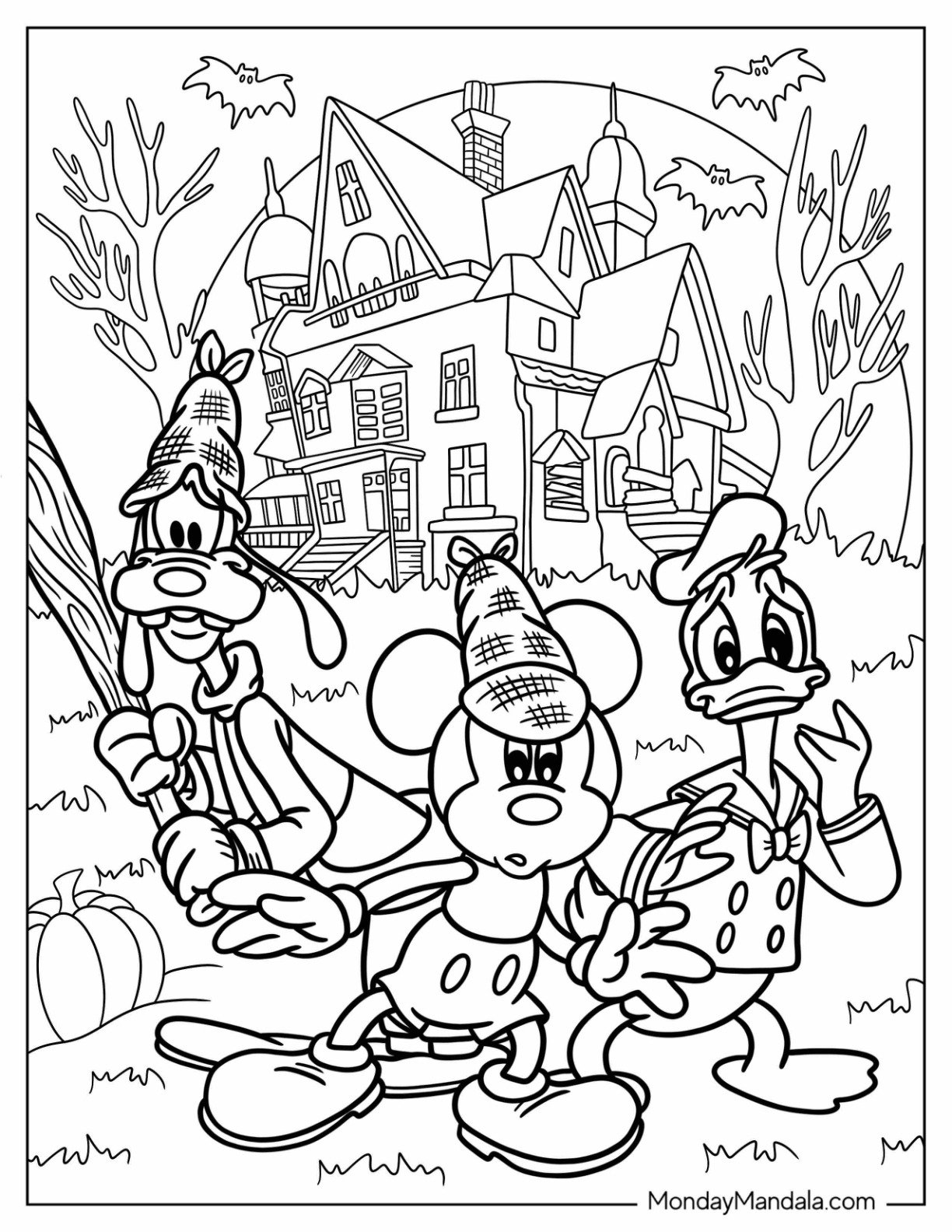 24 Disney Halloween Coloring Pages Free PDF Printables 