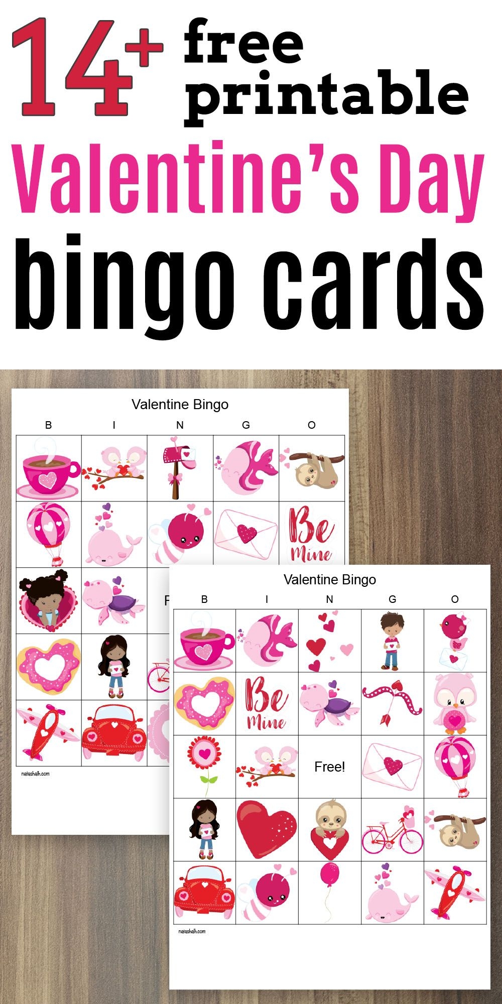 24 Valentine Bingo Cards Free Printable