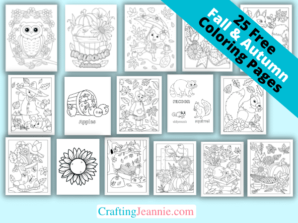 free fall coloring pages for preschoolers