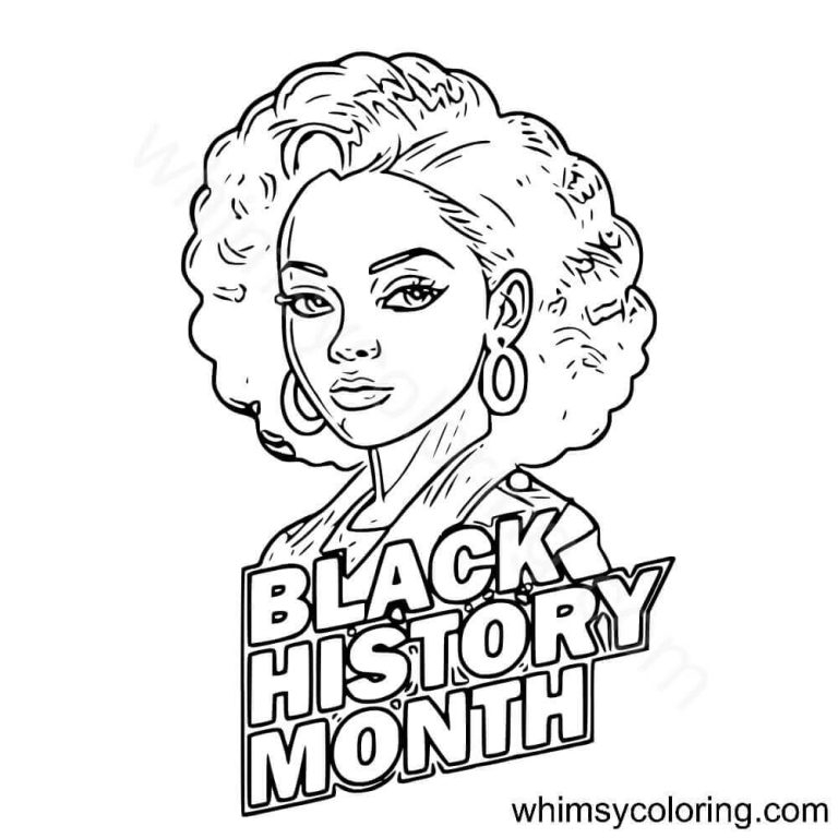 25 Free Printable Black History Month Coloring Pages Whimsy Coloring