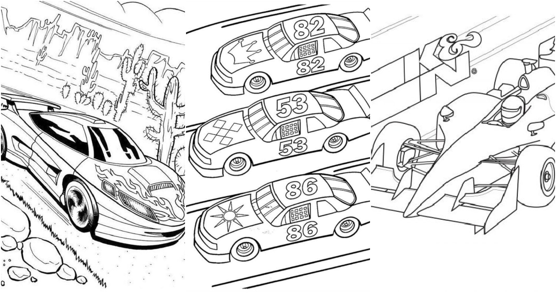 25 Free Race Car Coloring Pages For Kids And Adults