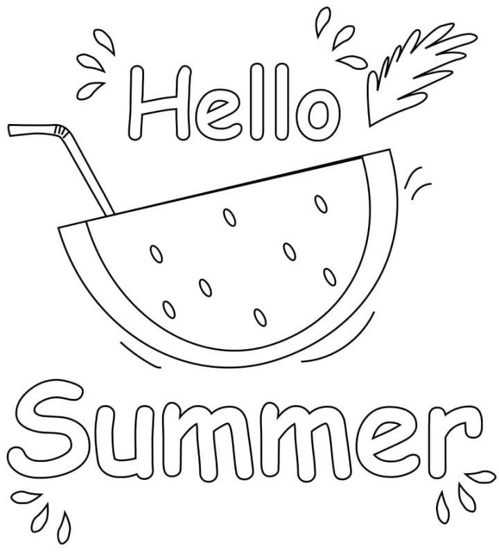 25 Free Summer Coloring Pages For Kids And Adults