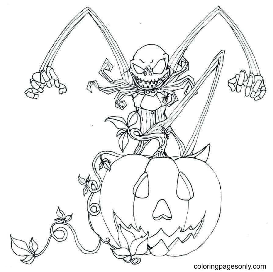 Coloring Pages Of Jack Skellington