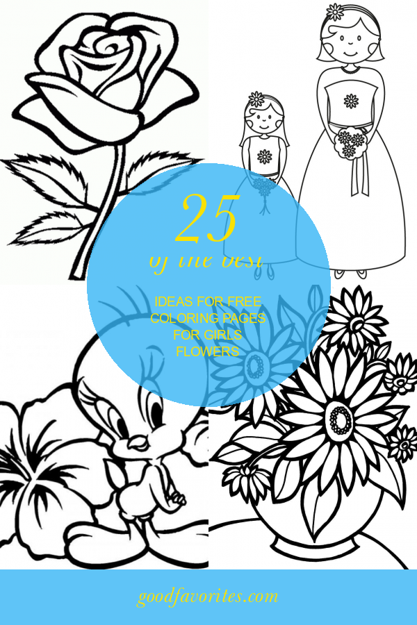 free printable coloring pages for girls flowers