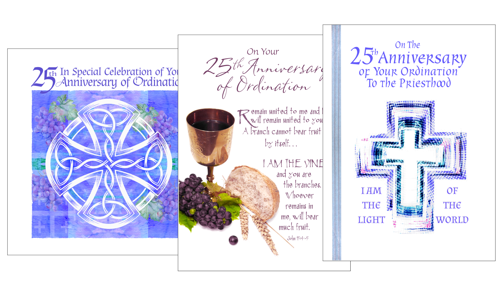 25th Ordination Anniversary Cards Silver Jubilee
