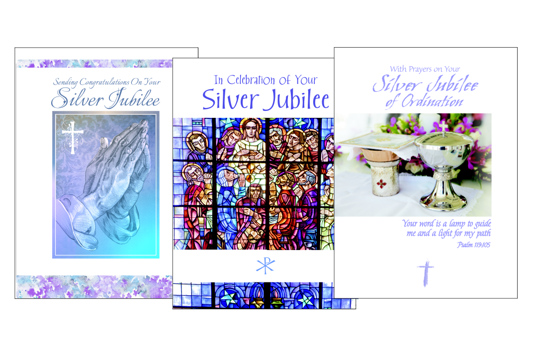 25th Ordination Anniversary Cards Silver Jubilee