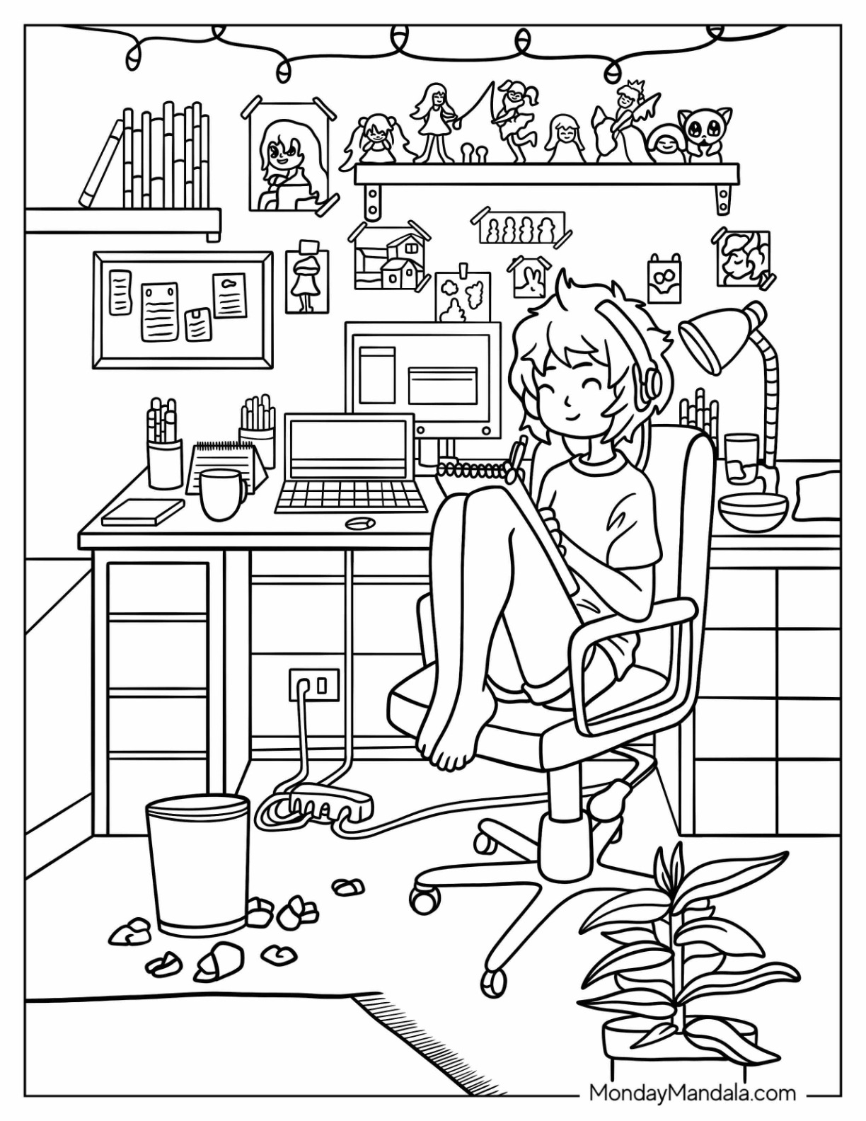 26 Aesthetic Coloring Pages Free PDF Printables