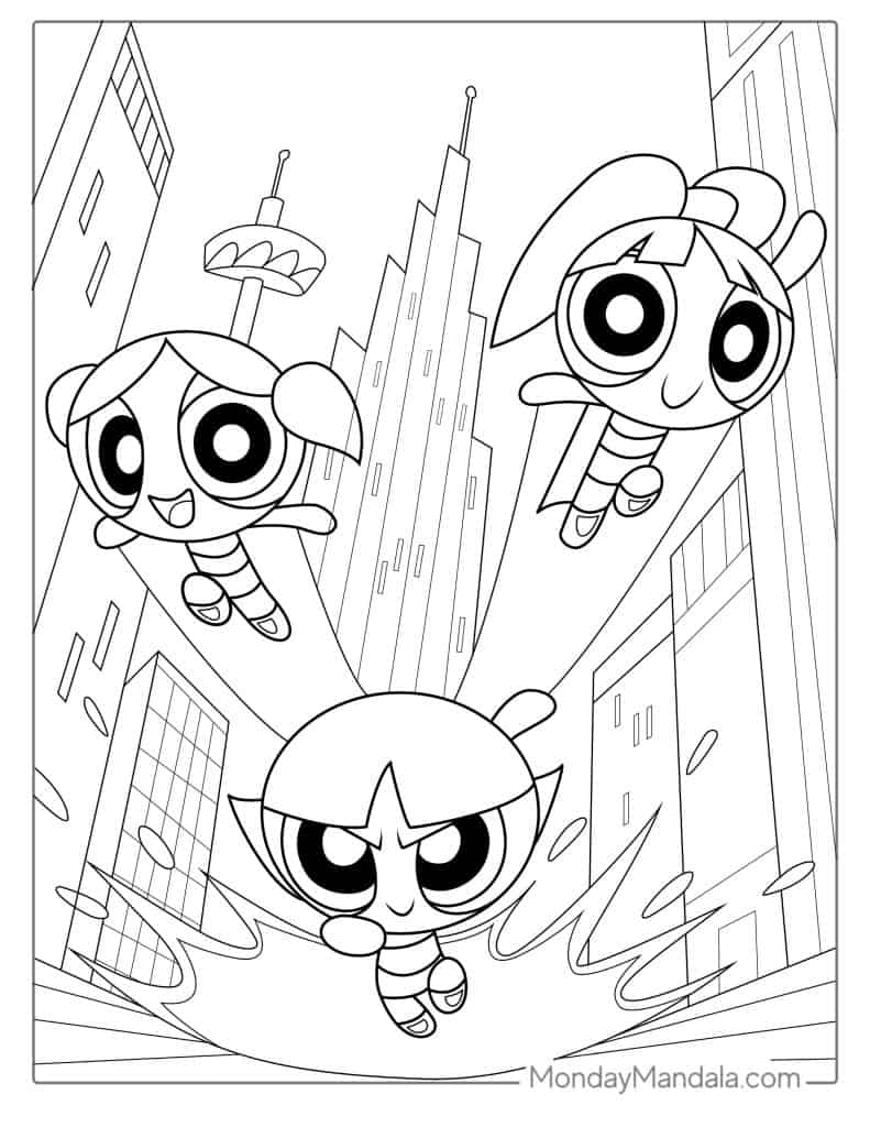 28 Powerpuff Girls Coloring Pages Free PDF Printables 41 OFF