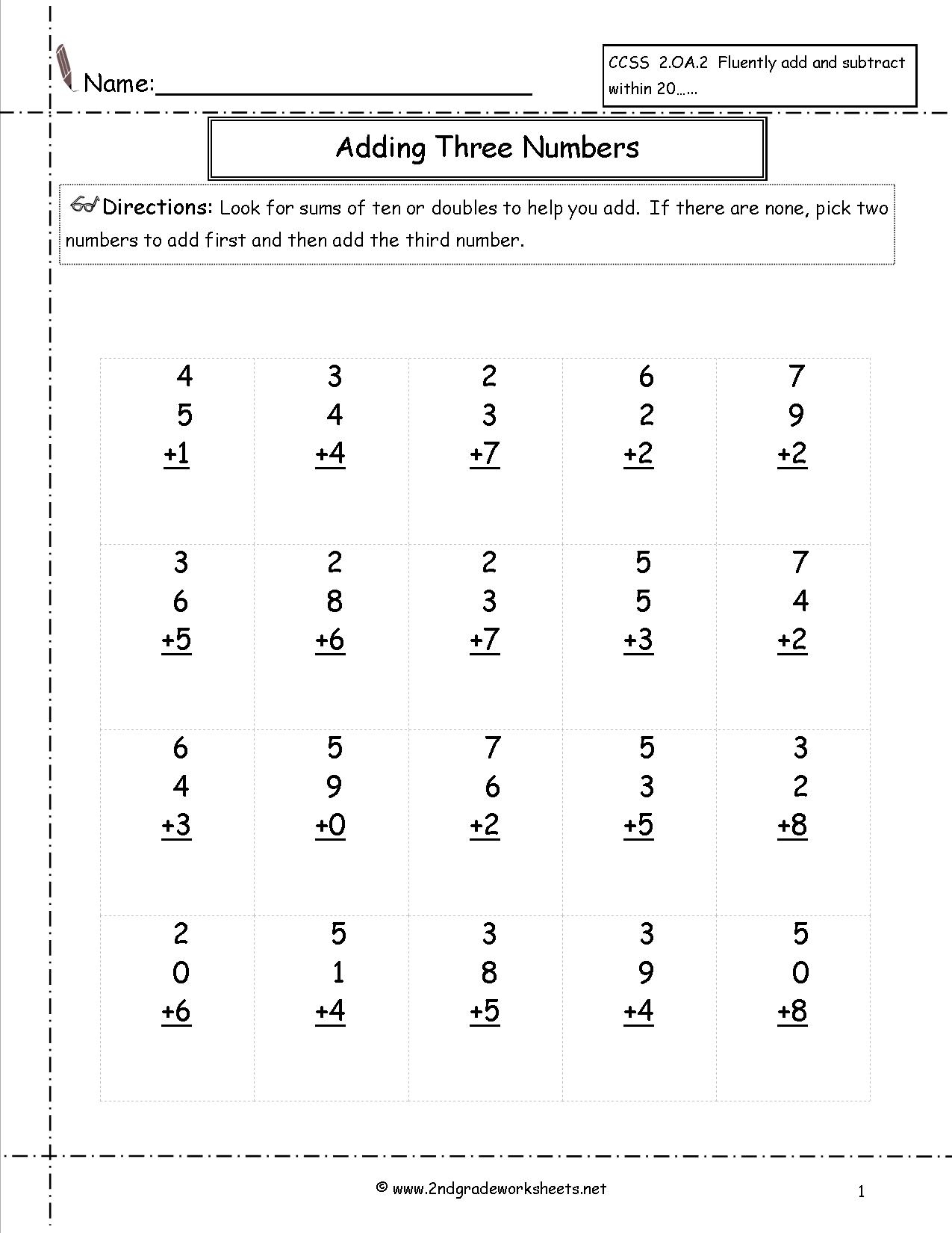 printable worksheets for 2nd grade
