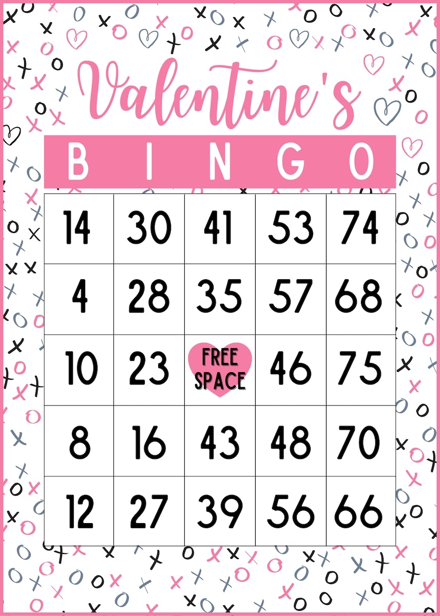 30 FREE Printable Valentine Bingo Cards With Numbers OriginalMOM
