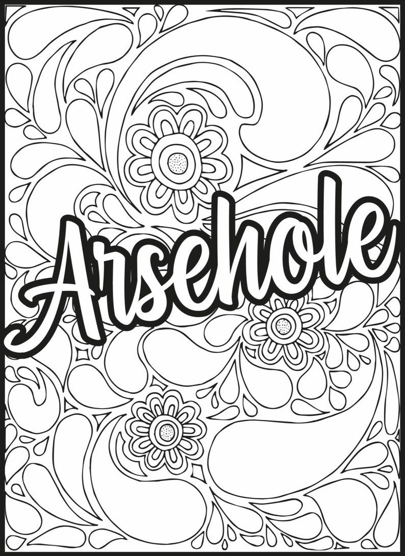 Adult Swearing Coloring Pages