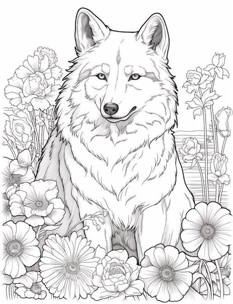 32 Majestic Wolf Coloring Pages For Kids And Adults