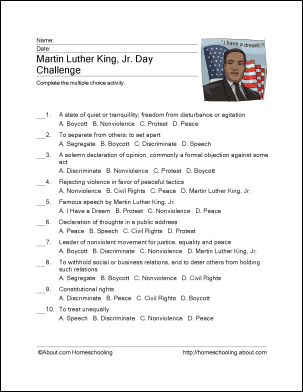 36 Martin Luther King English ESL Worksheets Pdf Doc Worksheets Library
