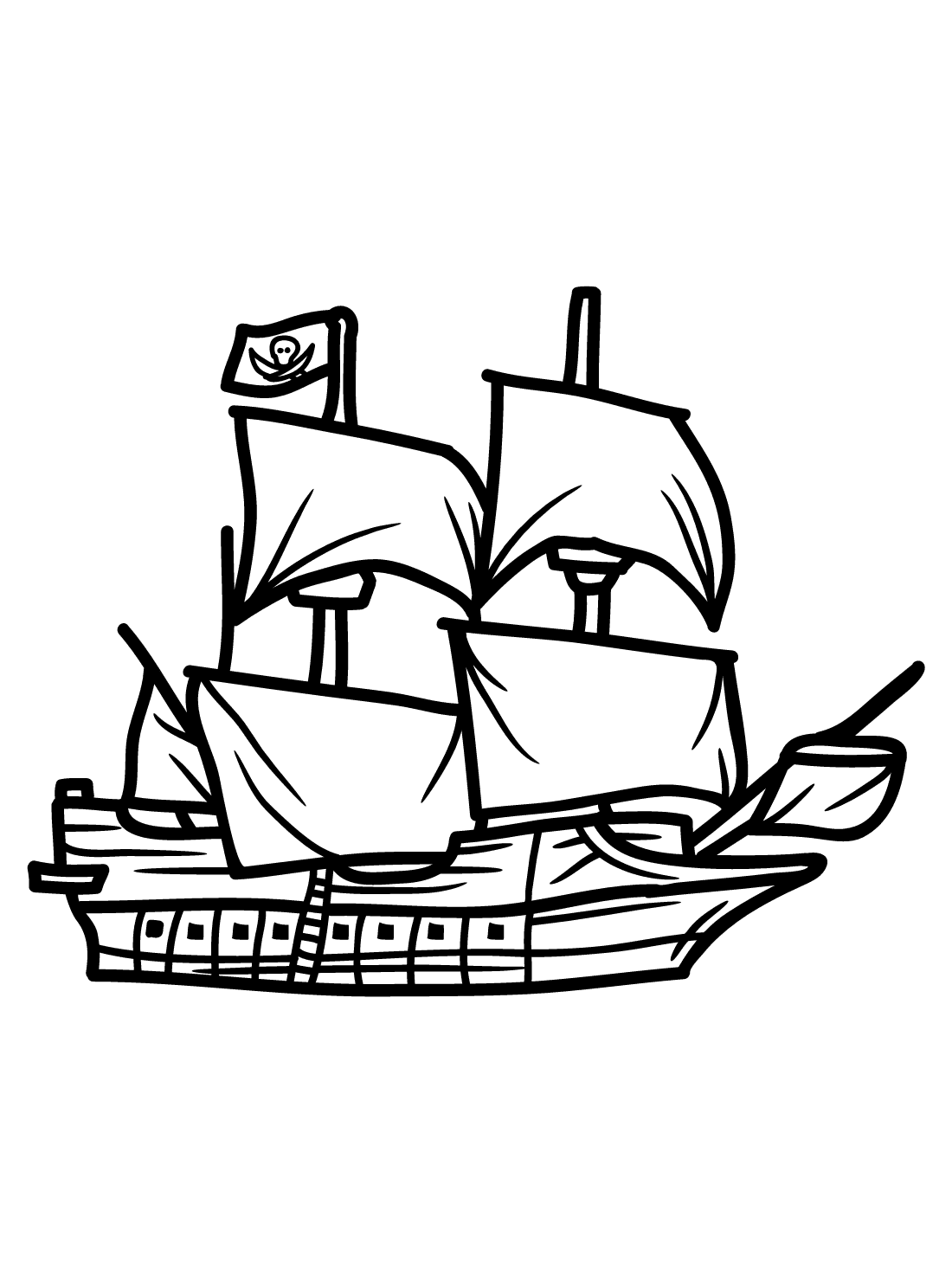 36 Pirate Ship Coloring Pages Free PDF Printables