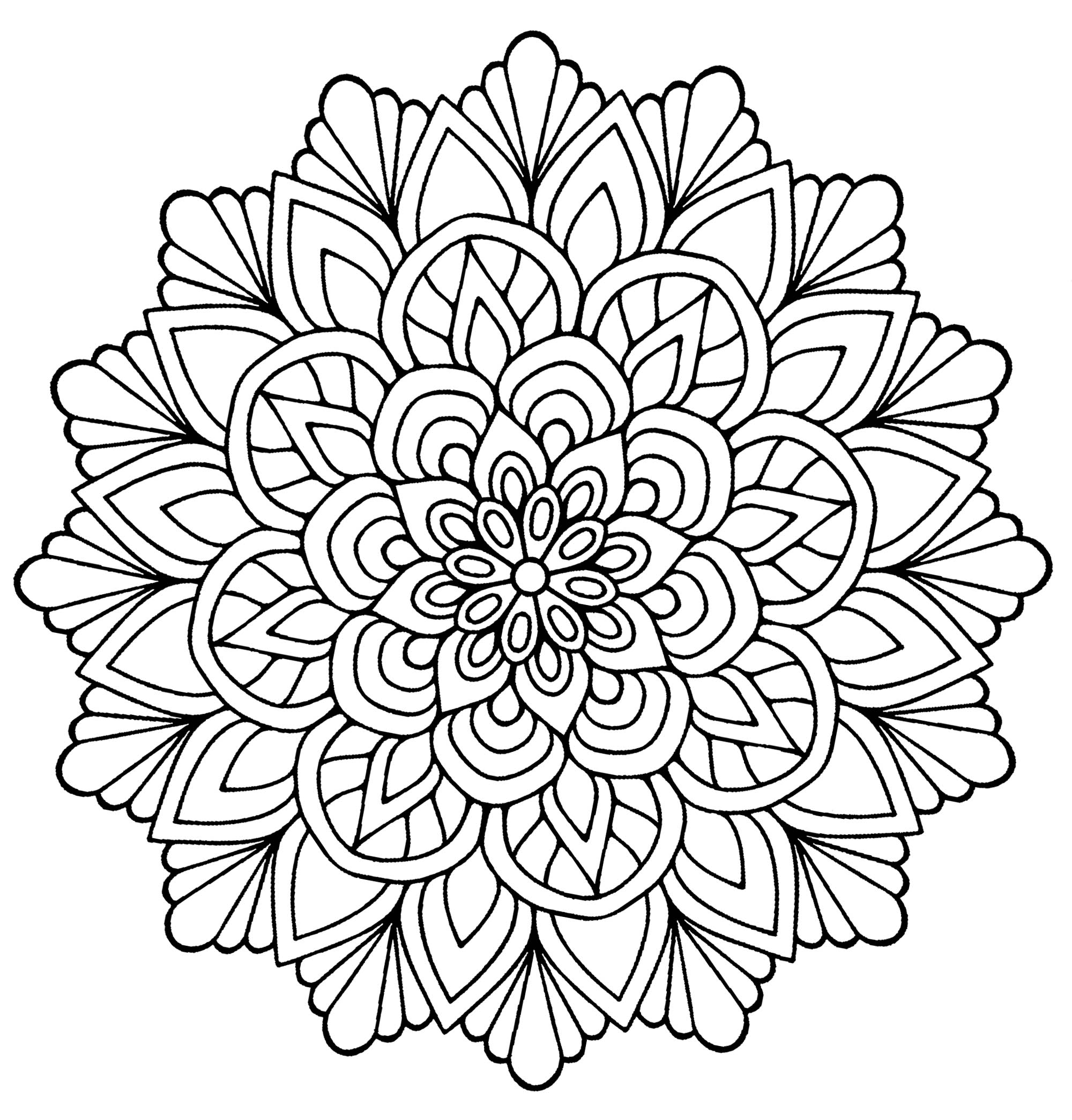 free printable coloring pages mandala