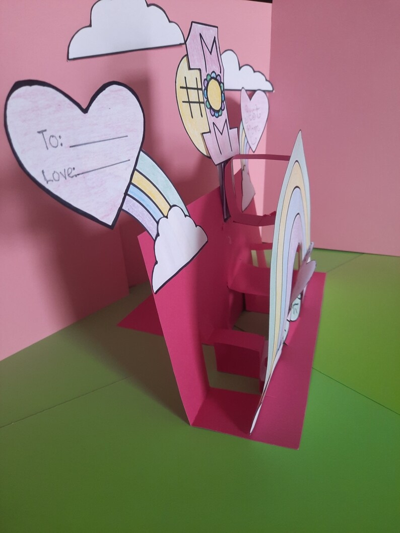 3d mothers day card printable