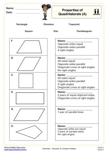 3rd Grade Geometry Worksheets PDF Printable Worksheets Worksheets 