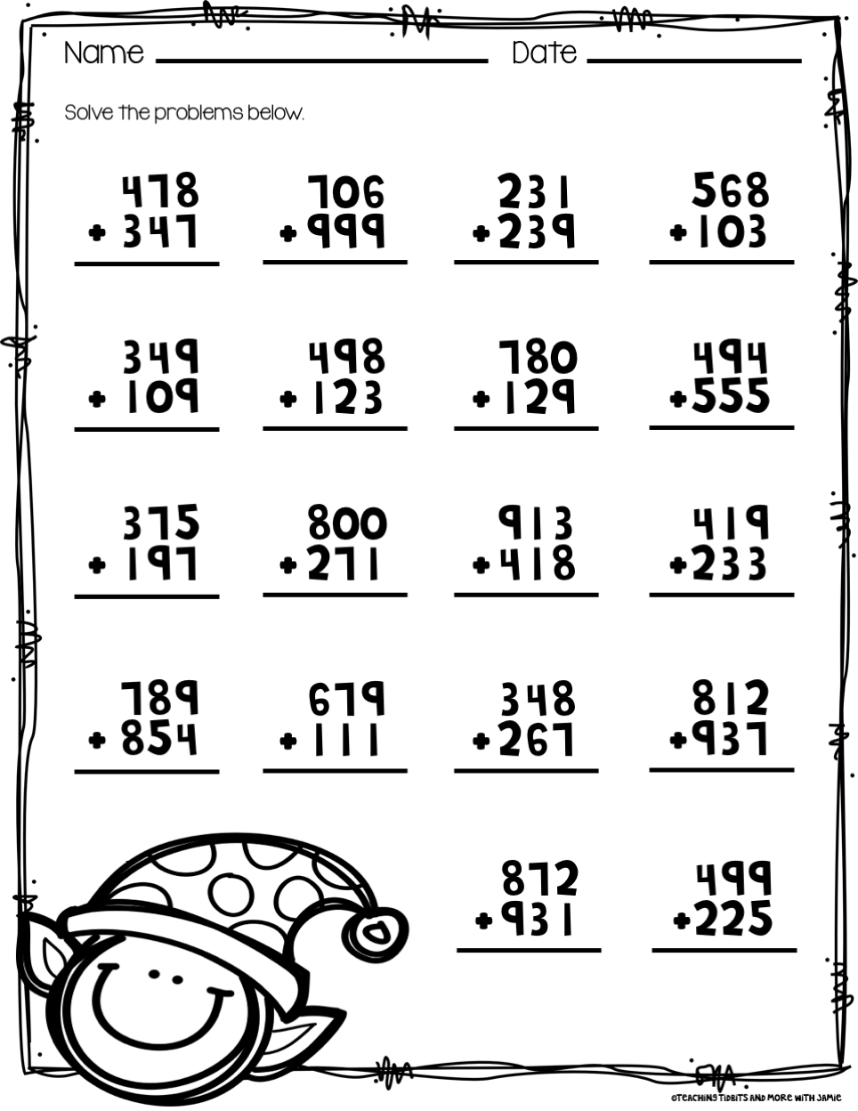 free printable worksheets for 3rd grade