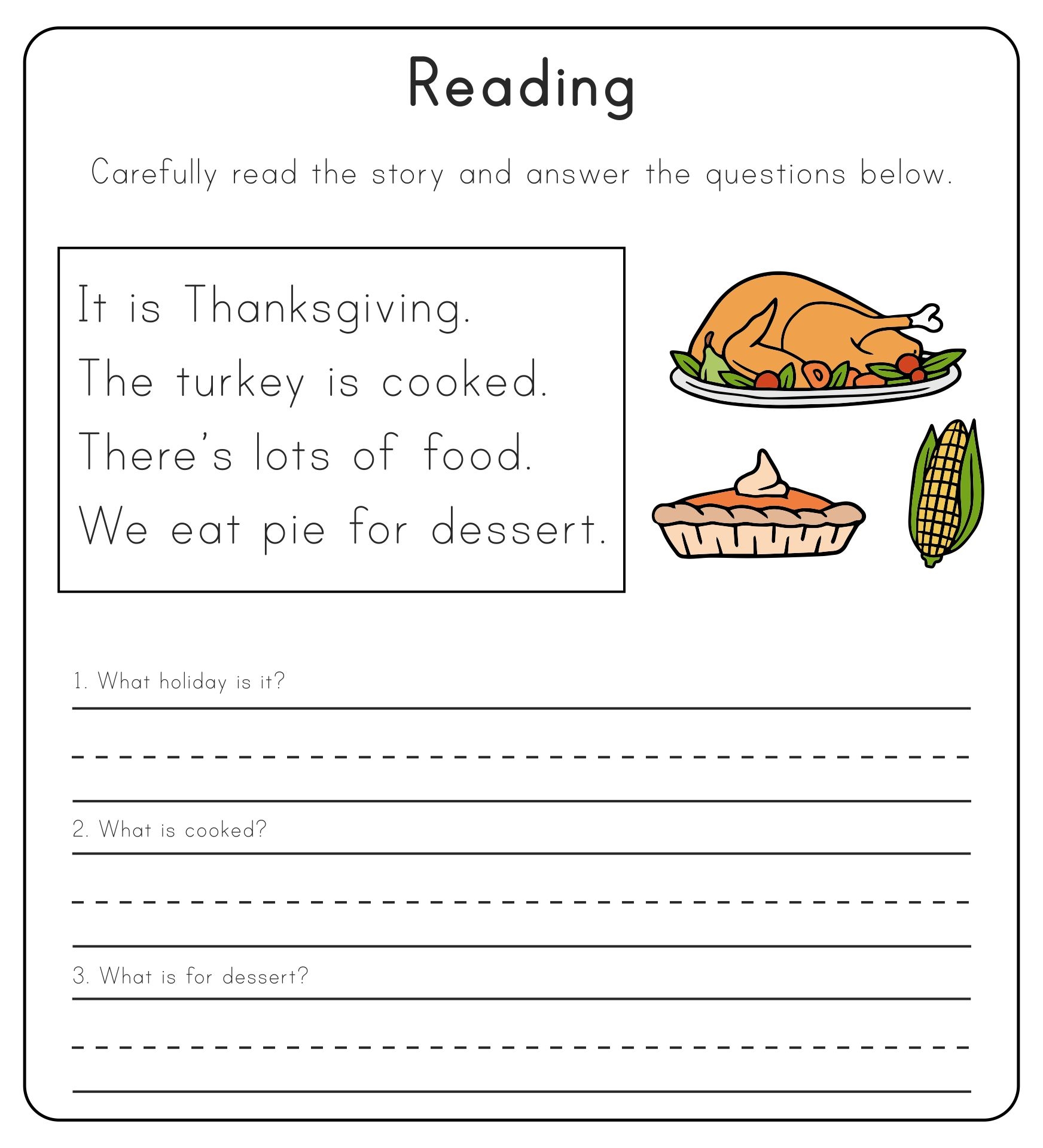 3rd Grade Worksheets Thanksgiving 12 Free PDF Printables Printablee