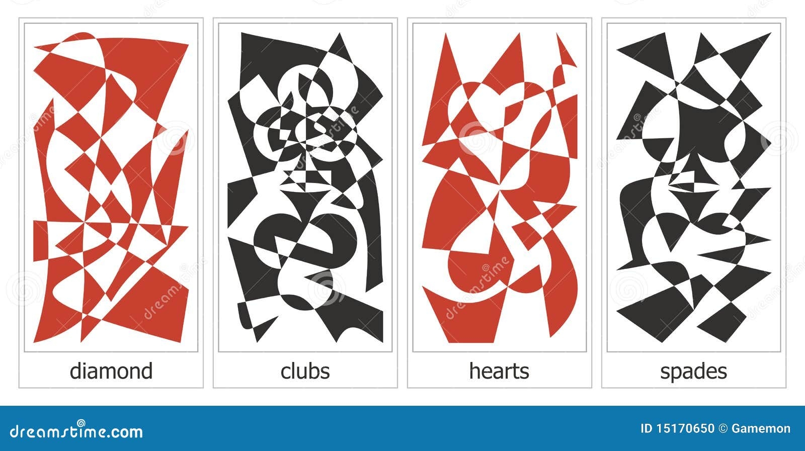 4 Suits Of Cards Stock Photo Image 15170650