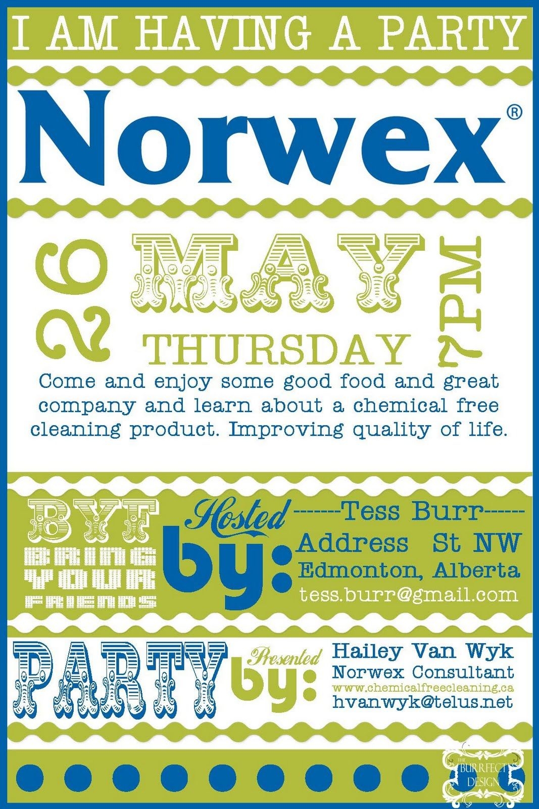 42 Norwex Party Invitation Background US Invitation Template