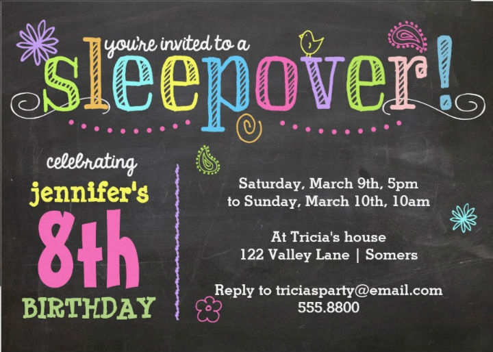 43 Neon Party Invitation Template PNG US Invitation Template