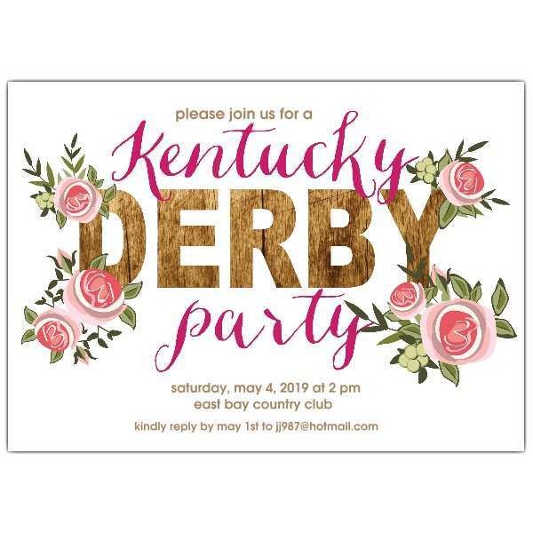 44 Customize Kentucky Derby Party Invitation Template For Free For 