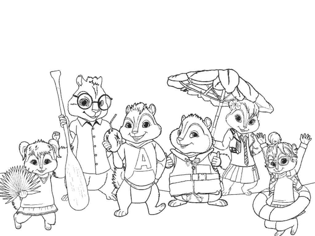 48 Alvin And The Chipmunks Coloring Pages ColoringPagesOnly