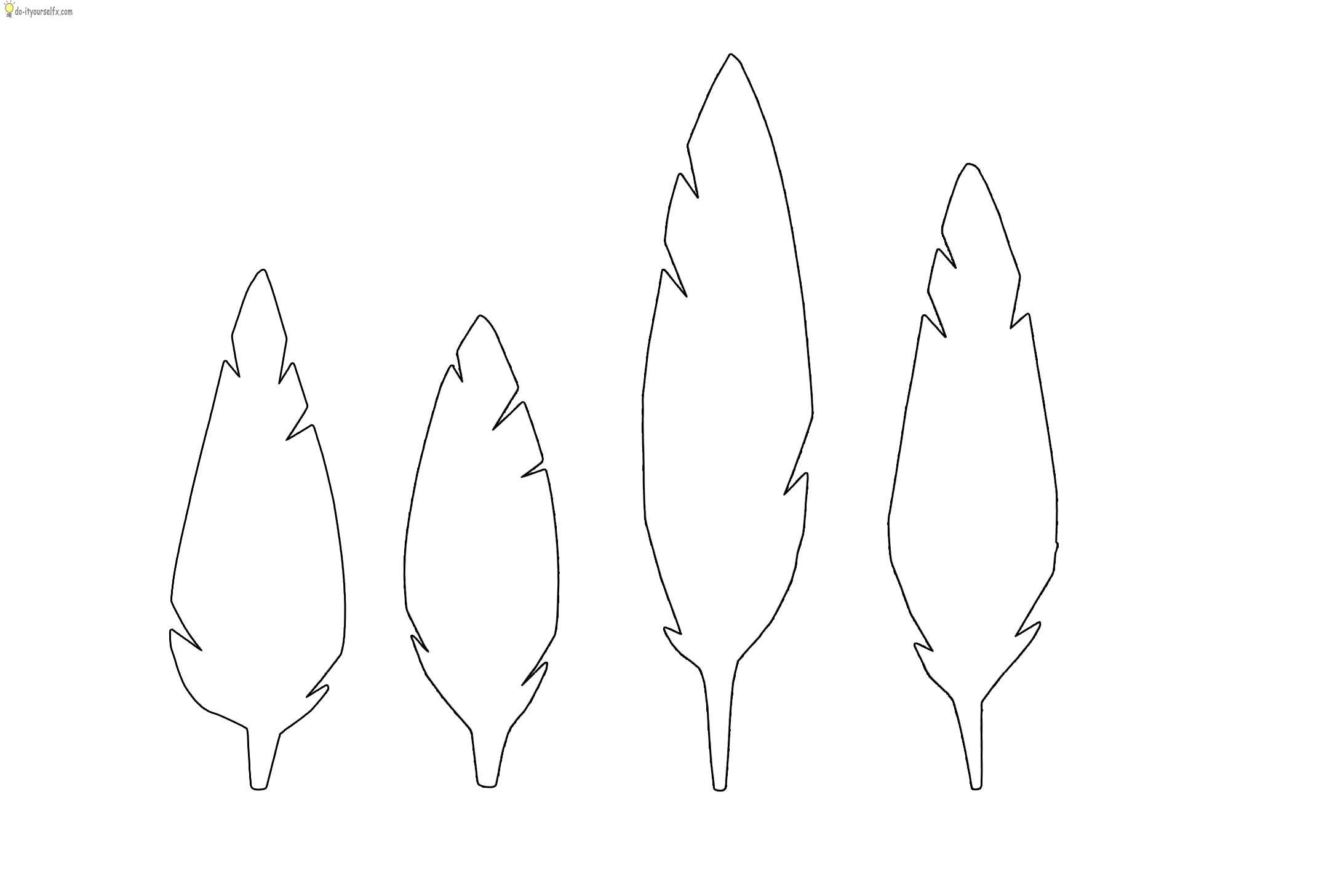 5 Best Images Of Printable Feather Template Free Printable Feather 