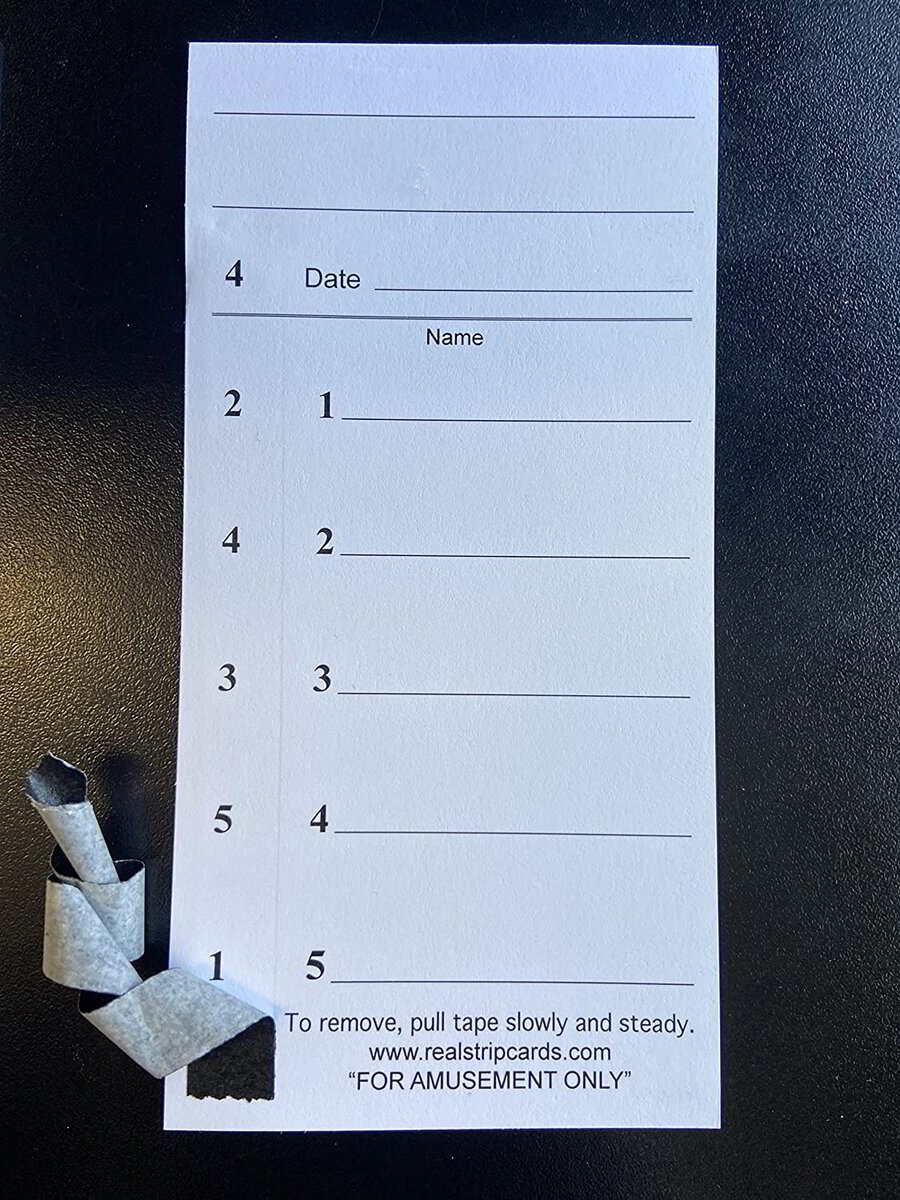 5 Line Strip Cards 10 Line Football Strip Cards