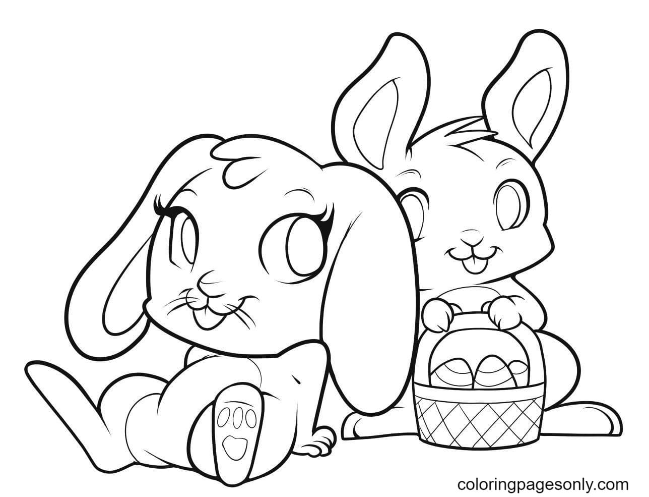 50 Cute Bunnies Coloring Pages ColoringPagesOnly