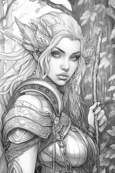 free fantasy coloring pages for adults