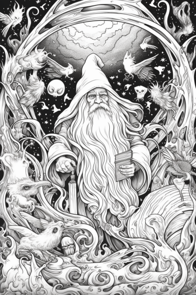  50 Free Fantasy Coloring Pages For Adults Printable