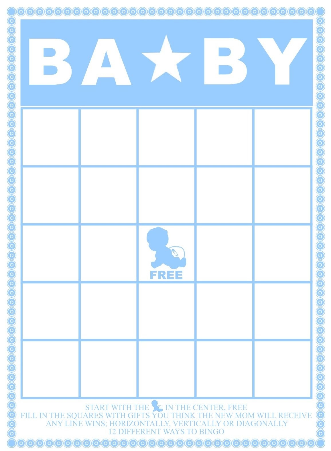 50 Free Printable Baby Bingo Cards Free Printable A To Z