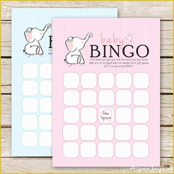 50 free printable blank baby bingo cards