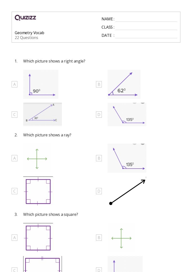50 Geometry Worksheets For 3rd Grade On Quizizz Free Printable 
