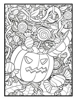 Adult Halloween Color Pages