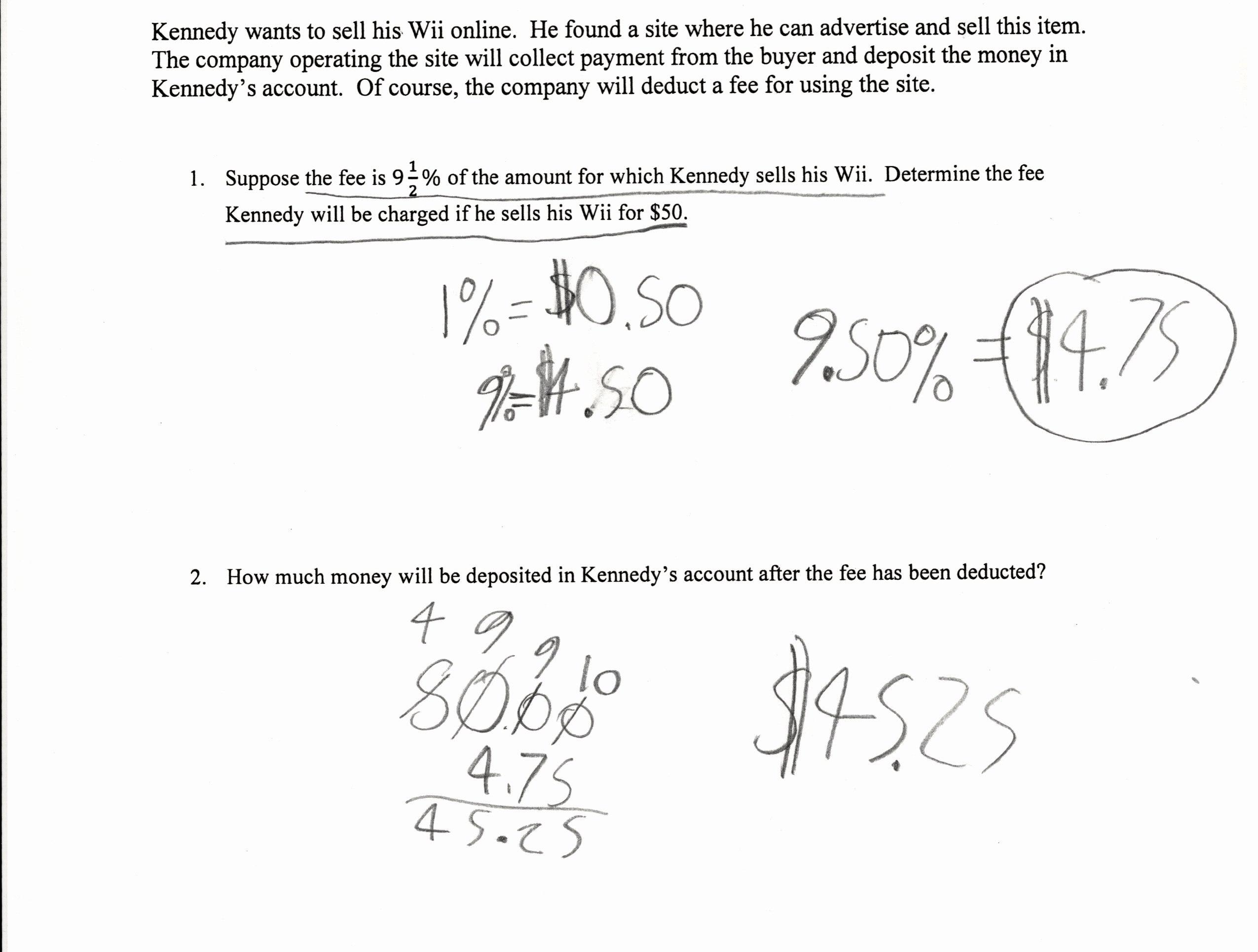 50 Percent Error Worksheet Answer Key