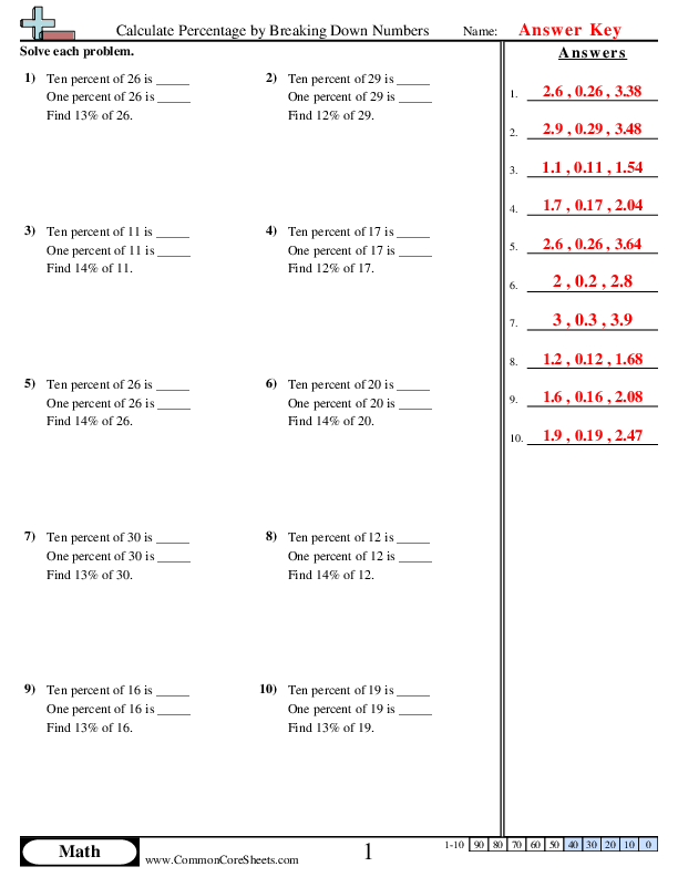 50 Percent Problems Worksheets For 7th Year On Quizizz Free 