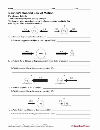 50 Physical Science Newton 39 s Laws Worksheet