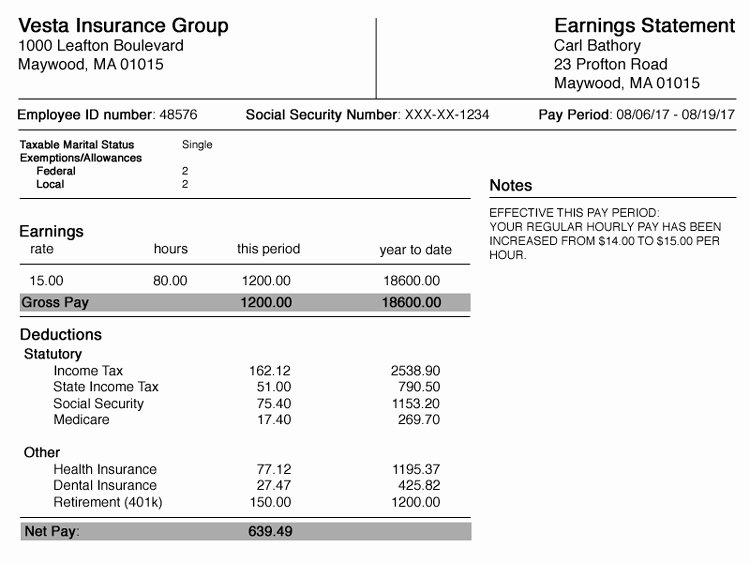 50 Reading A Pay Stub Worksheet
