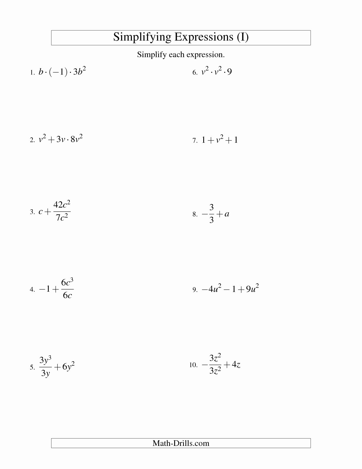 50 Simplify Rational Expressions Worksheet Chessmuseum Template Library