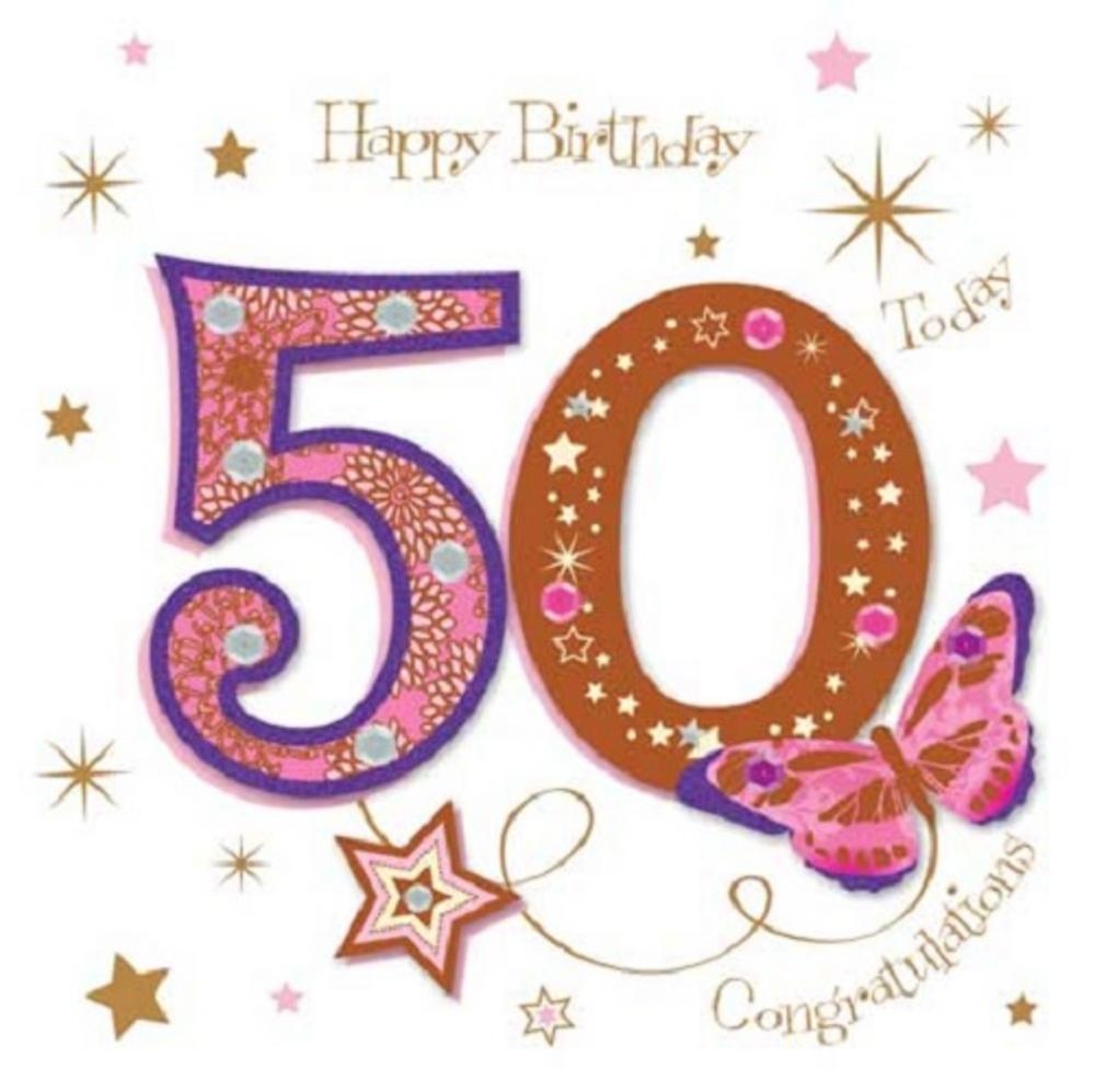 50Th Birthday Printable Cards