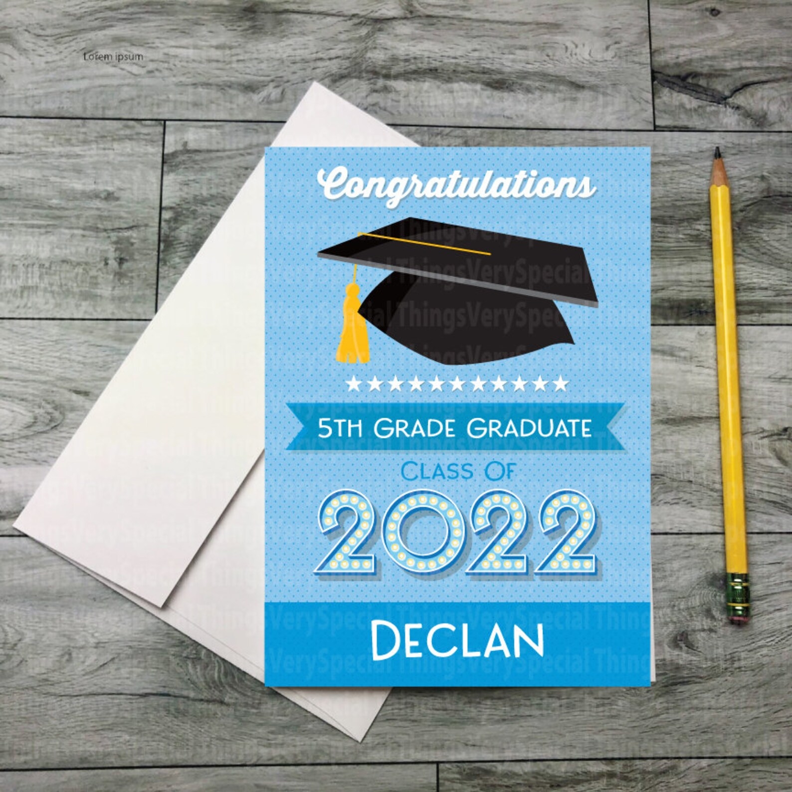 5th grade graduation card printable