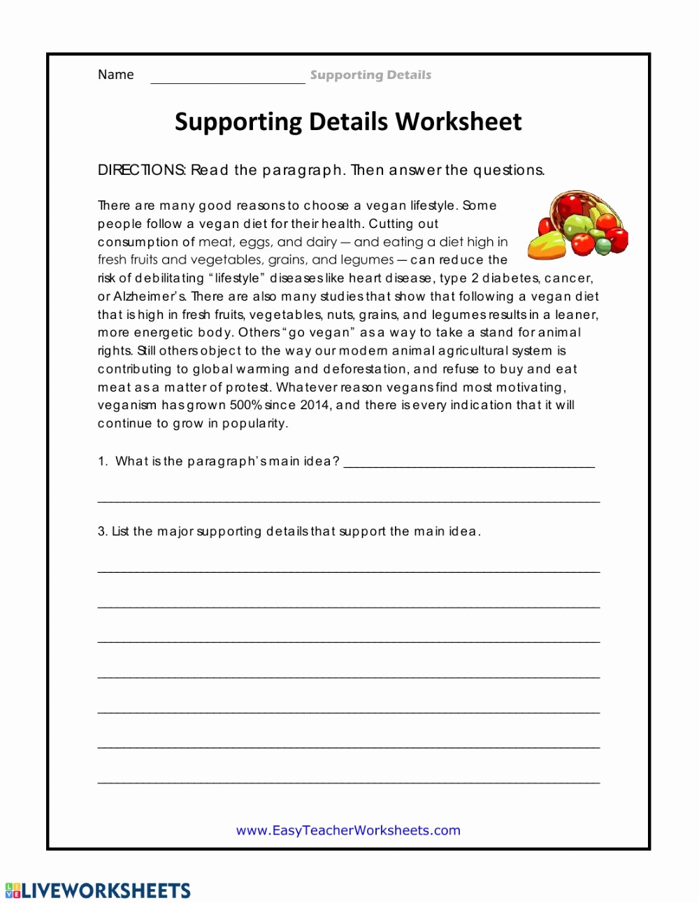 5th Grade Main Idea Worksheets Fresh 20 Main Idea Worksheet 5th Grade 