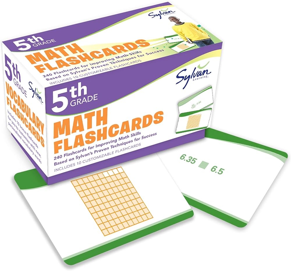 5th Grade Math Flashcards 240 Flashcards For Improving Math 